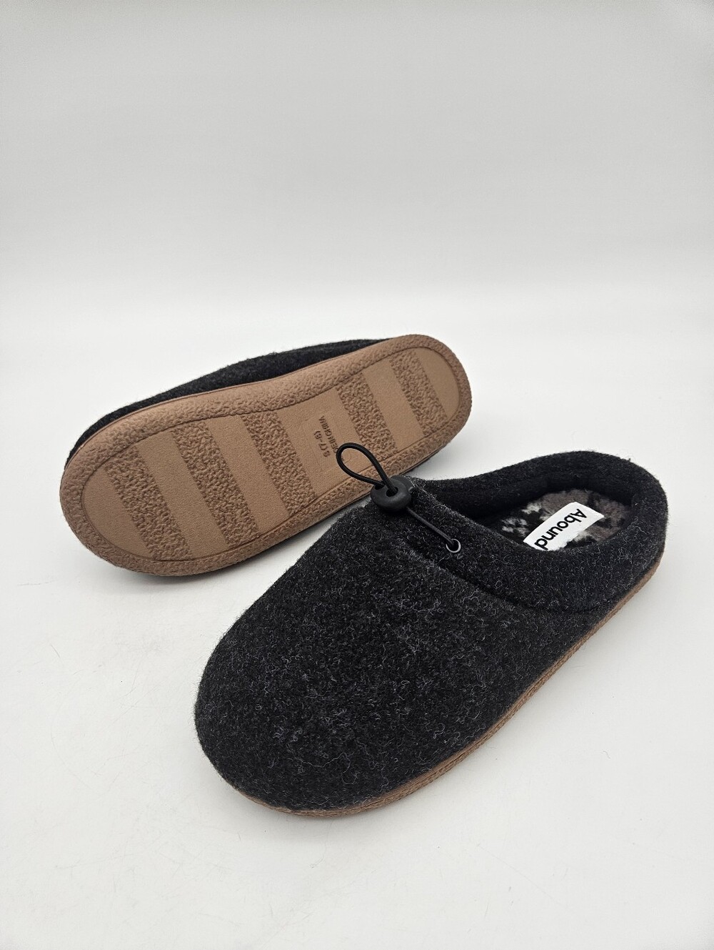 Abound Casey Faux Fur Lined Clog Slippers Men Sz US 7-8